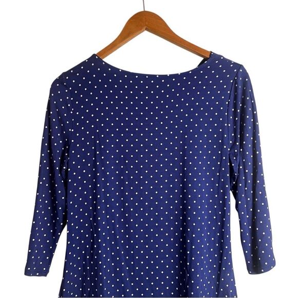 3‎ for $30! Jessica blue polka dot top. Size small - Picture 6 of 8